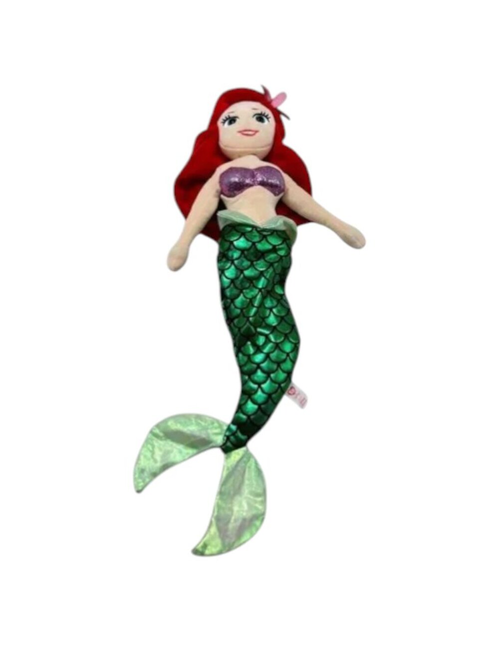 Ariel Sparkle Disney TY Plush Doll 18 inch‎ Mermaid